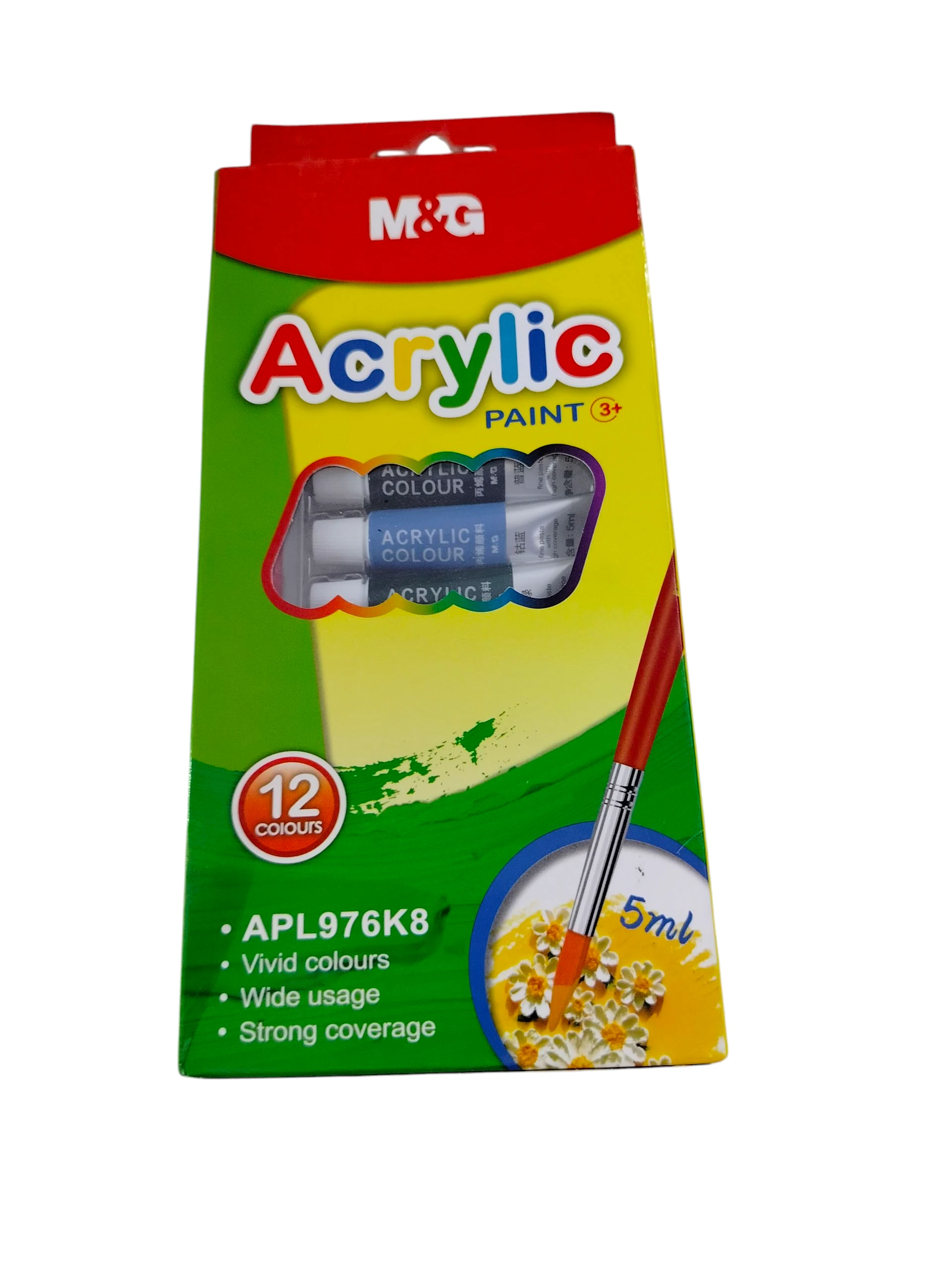 الوان اكريلك انابيب 12 لون M&G