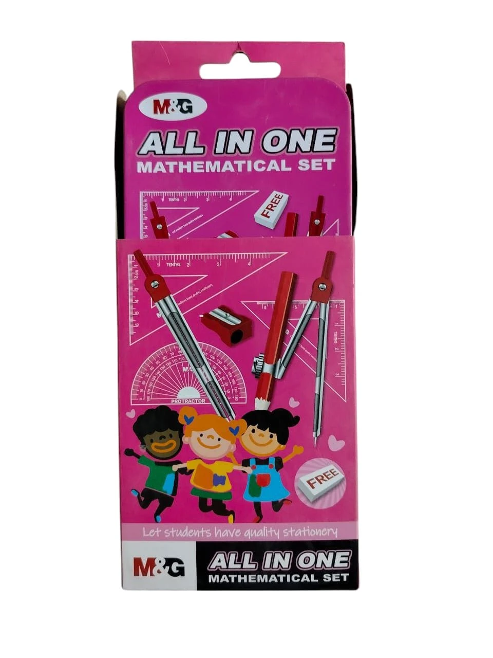 طقم هندسى علبه صاج HARL2187 M&G--144