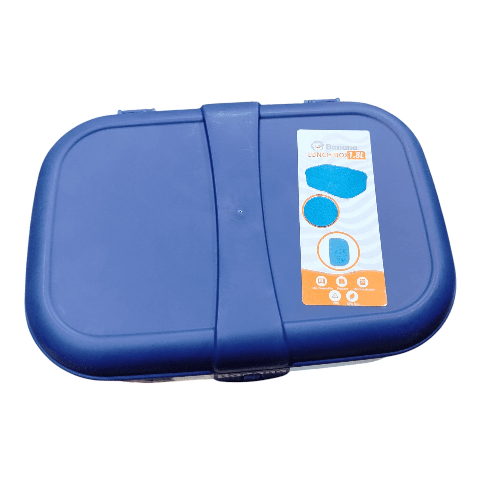 لانش بوكس 1.8 لتر مقسم مع طبق BANANA-24