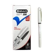قلم جاف برافو 200 اسود 12 قلم